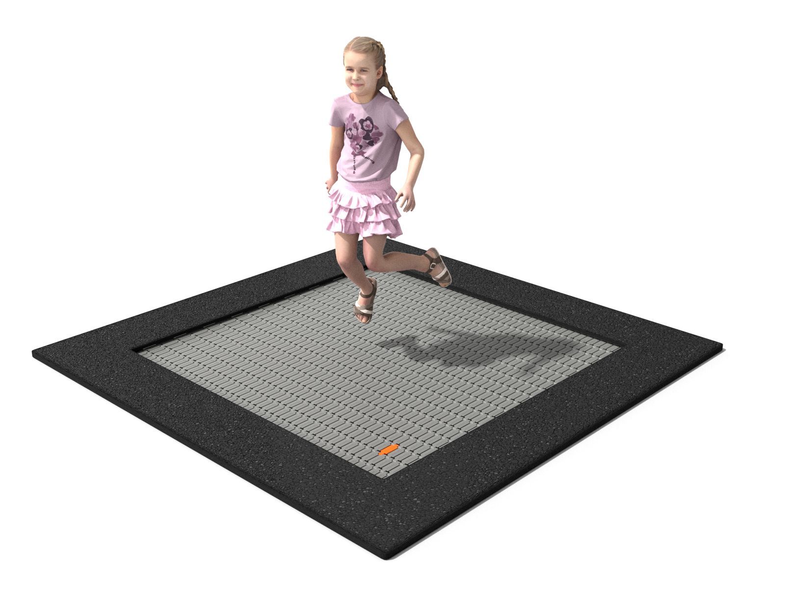 Trampolin 2,10 x 2,10 m Ansicht 2