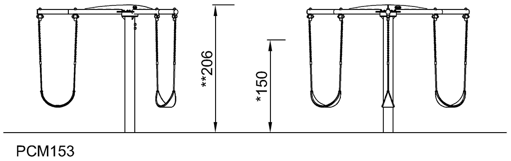 Dreisitzer-Karussell PCM153 Ansicht 4
