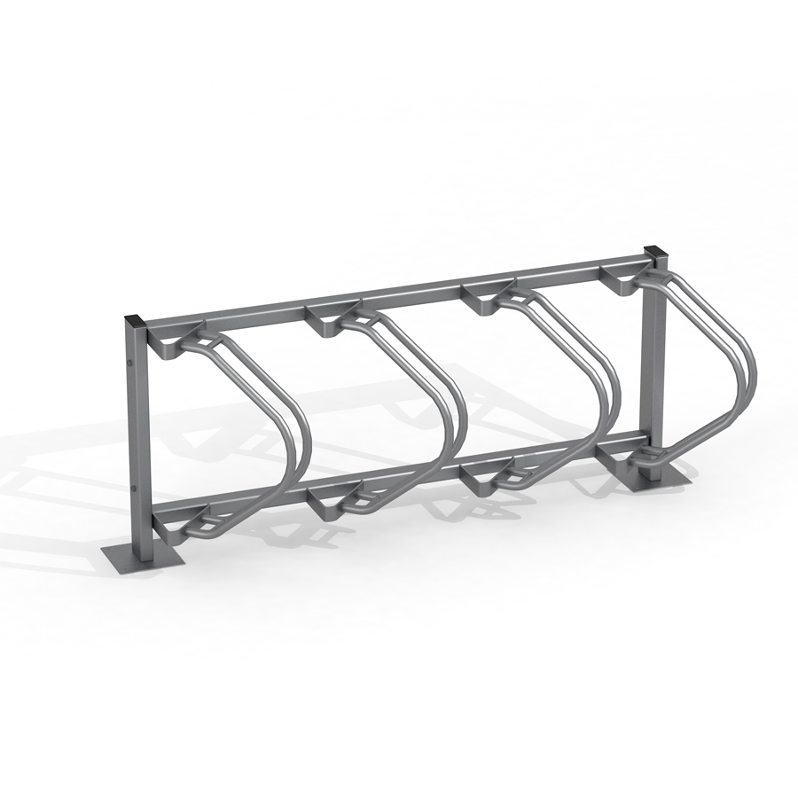 Fahrradständer Reihenparker für 4 Fahrräder Ansicht 2
