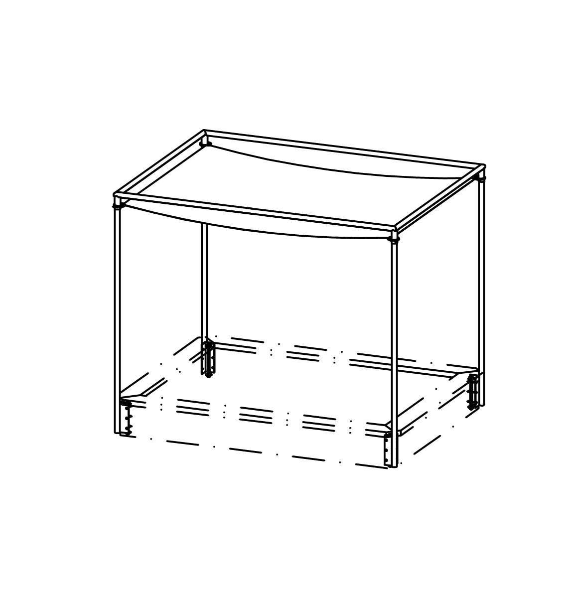 Sonnensegel / Sandkastenabdeckung Ansicht 2