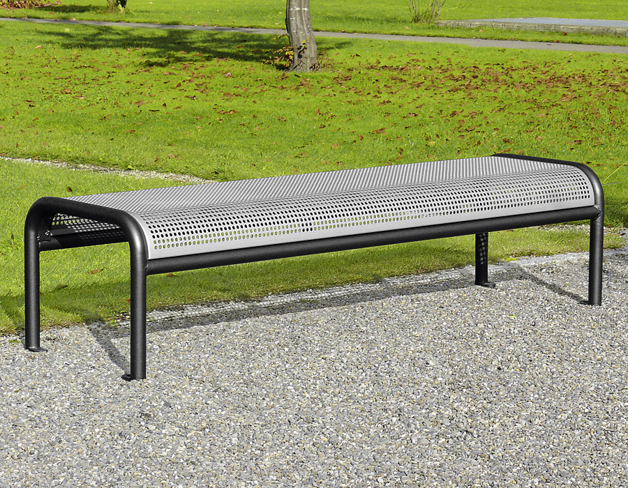 Parkbank Metall Ansicht 3