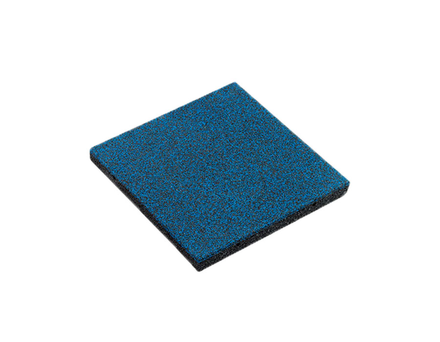 Vollgummiplatte Royal 50 mm blau/schwarz, Fallhöhe bis 150 cm