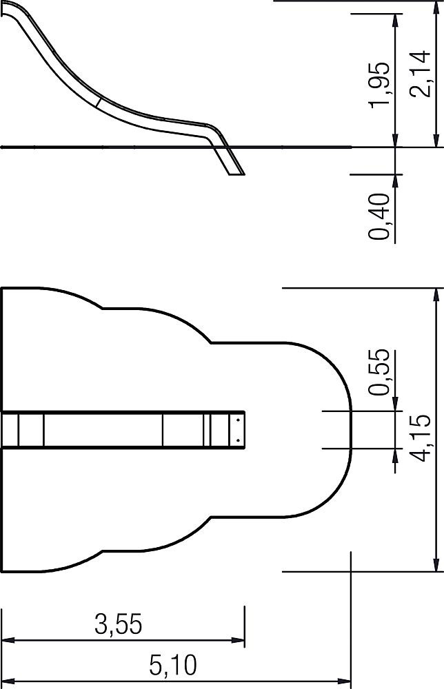 Anbaurutsche steil PH 195 cm, V2A Ansicht 5