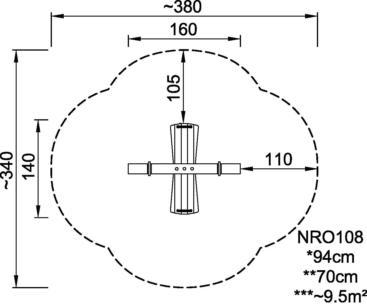 Vierer-Federwippe Schmetterling NRO108 Ansicht 4