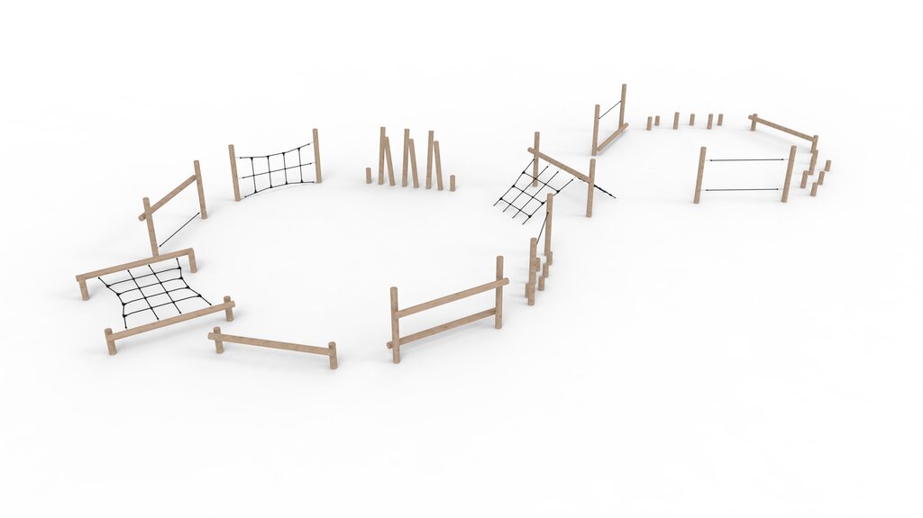 Balancierparcours in Achterform Ansicht 2