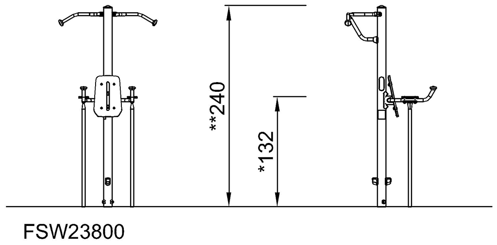 Leg Lift & Pull-Up FSW238 Ansicht 5