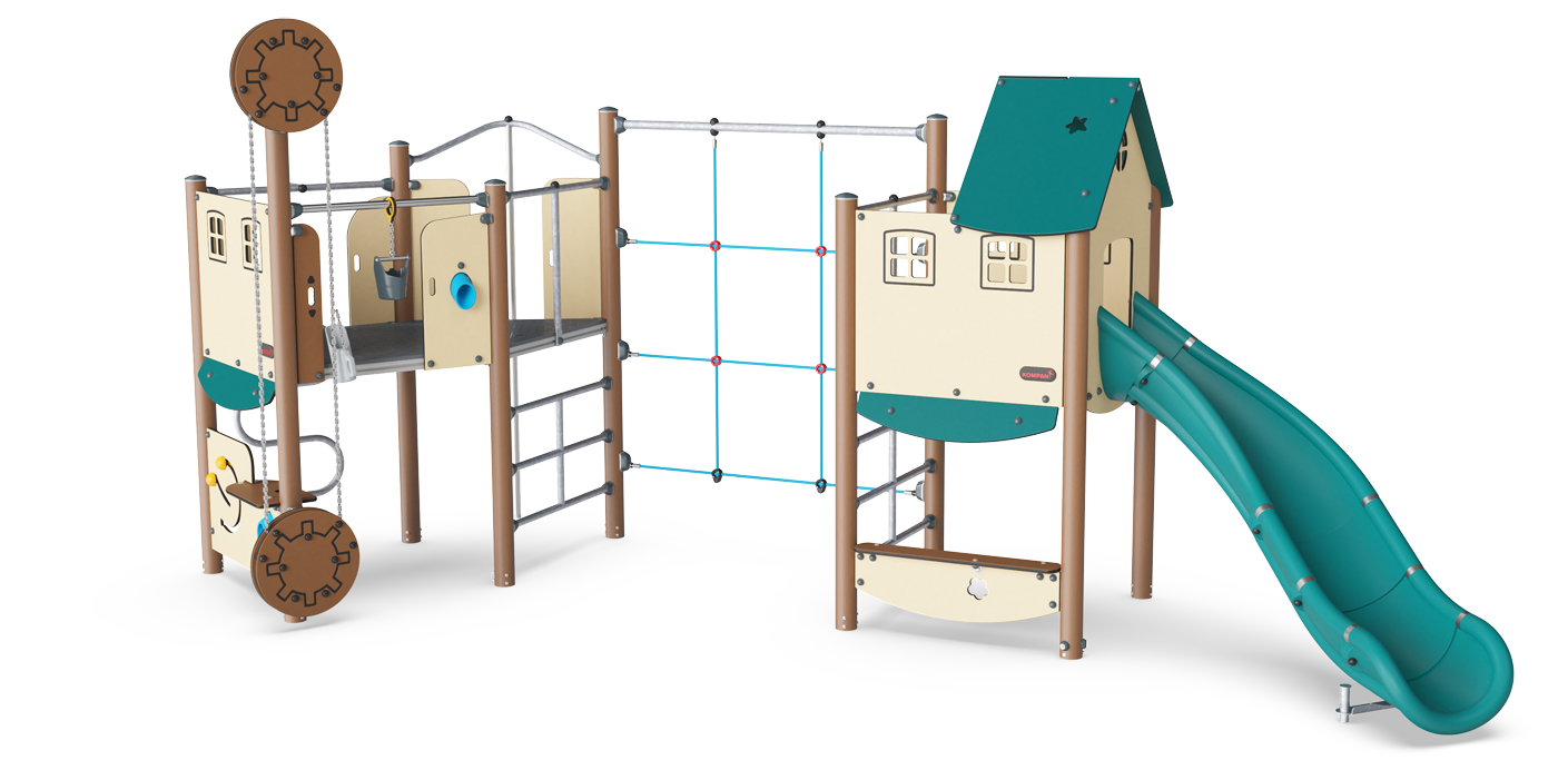 2-Turm-Spielanlage mit Sandspiel PCM202621 Ansicht 2