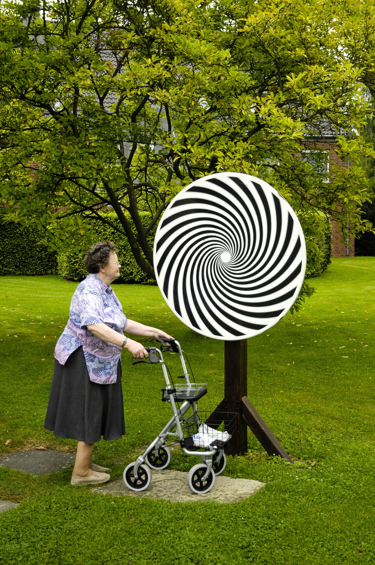 Rotierende Scheibe: Spirale Ansicht 3