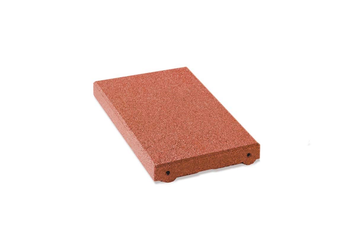 Gummi Fallschutzplatten 8 cm rotbraun Ansicht 3
