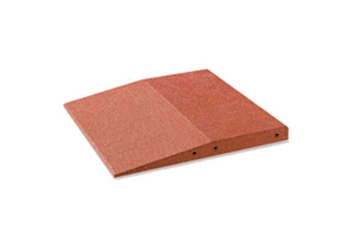 Gummi Fallschutzplatten 8 cm rotbraun Ansicht 4