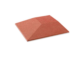 Gummi Fallschutzplatten 8 cm rotbraun Ansicht 5