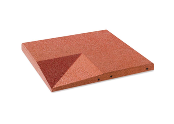 Gummi Fallschutzplatten 8 cm rotbraun Ansicht 6