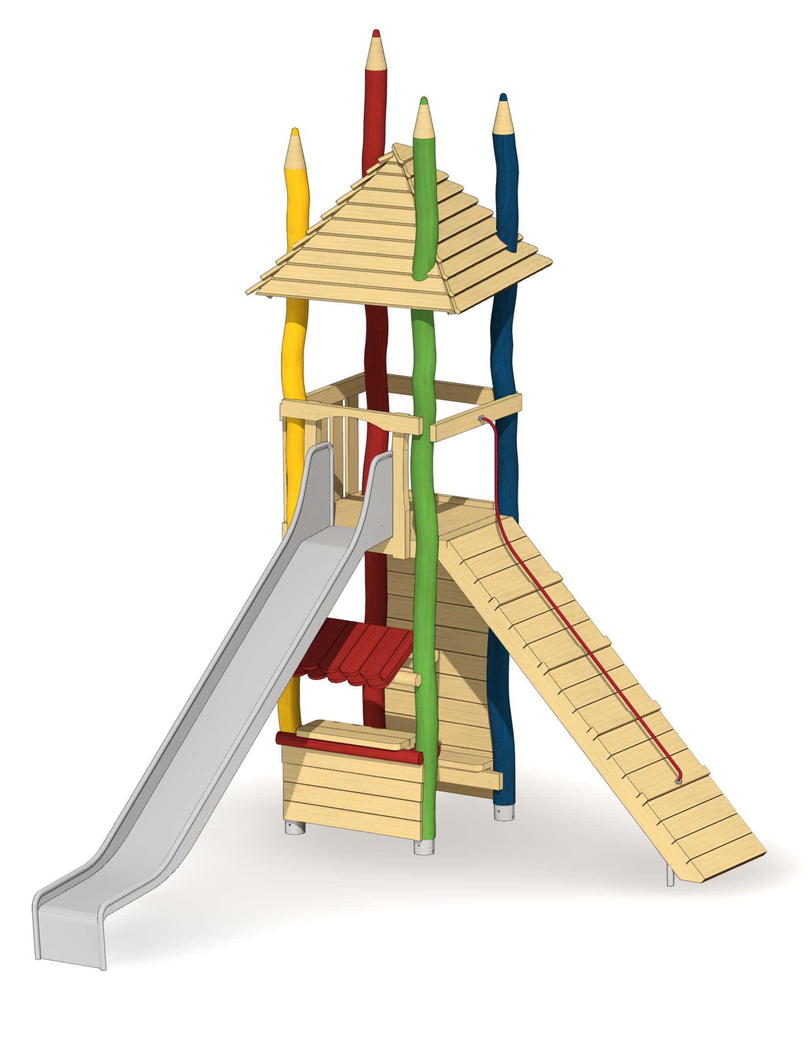 Spielturm Buntstifte Ansicht 4