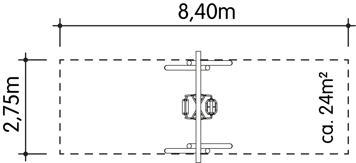 Eltern-Kind-Schaukel LH250cm Ansicht 5