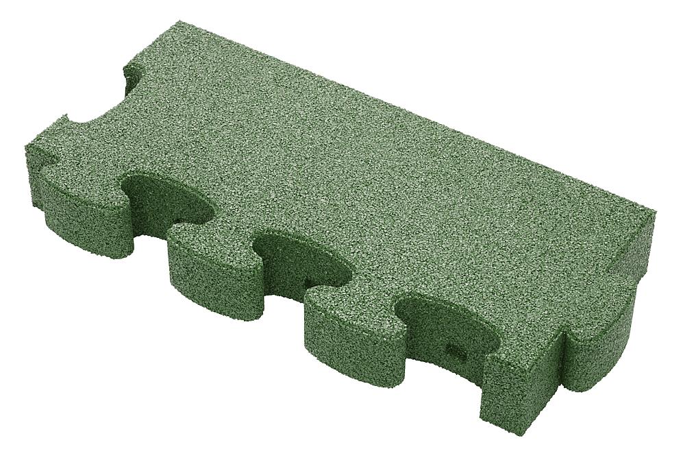 Puzzle Mat 3D Randplatte ohne Zwischenelement 80 mm grün Ansicht 4