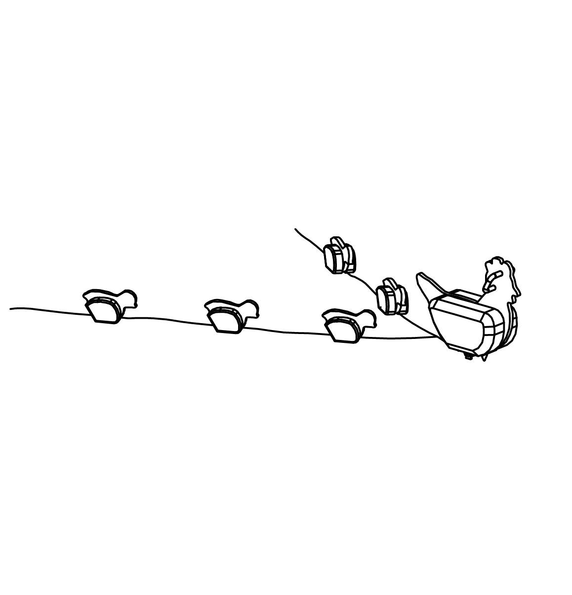Hühnerfamilie Ansicht 2