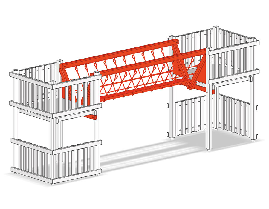 Kettennetzbrücke Ansicht 2