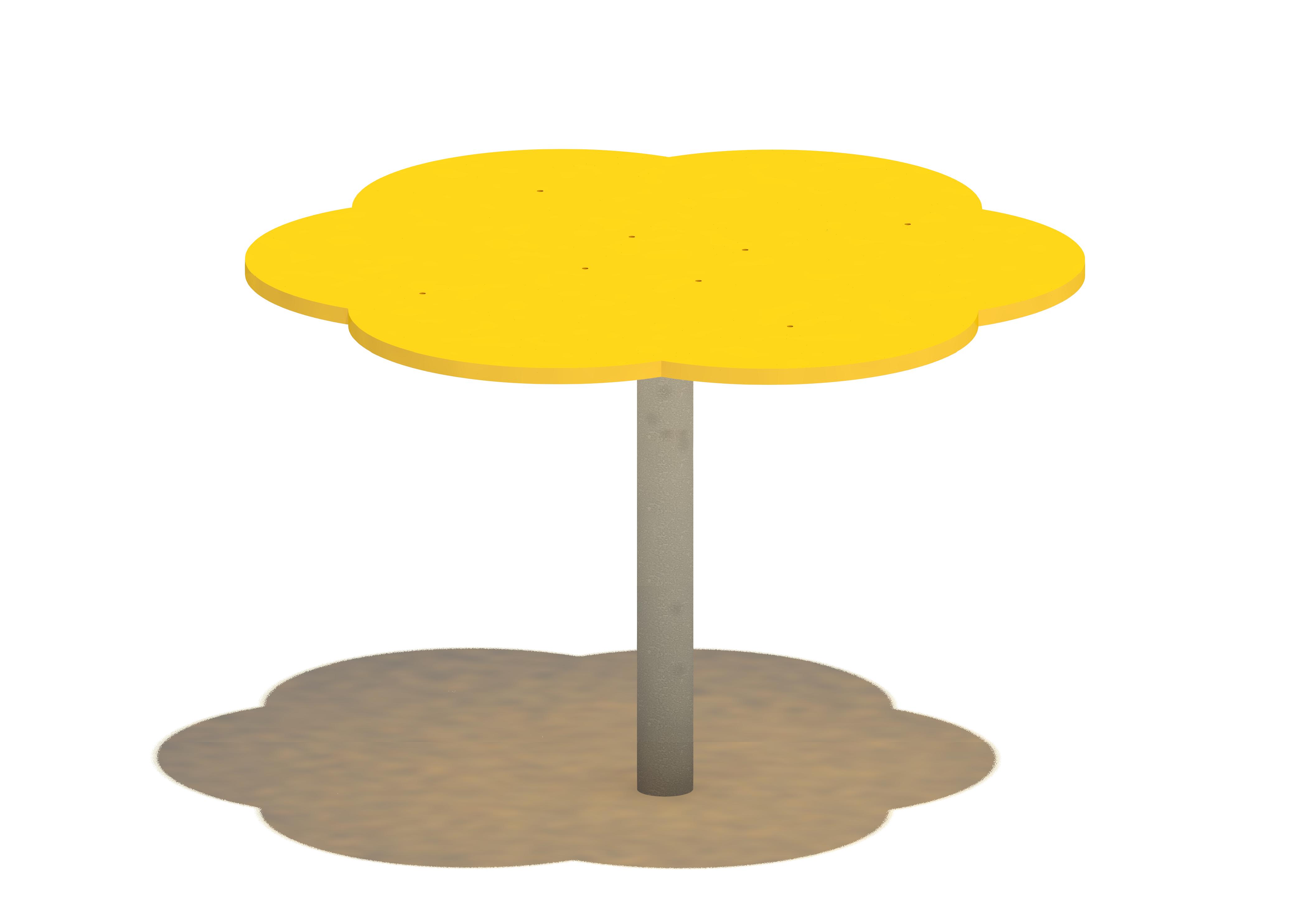 großer Sandspieltisch Blüte 089, Ø 90 cm Ansicht 2
