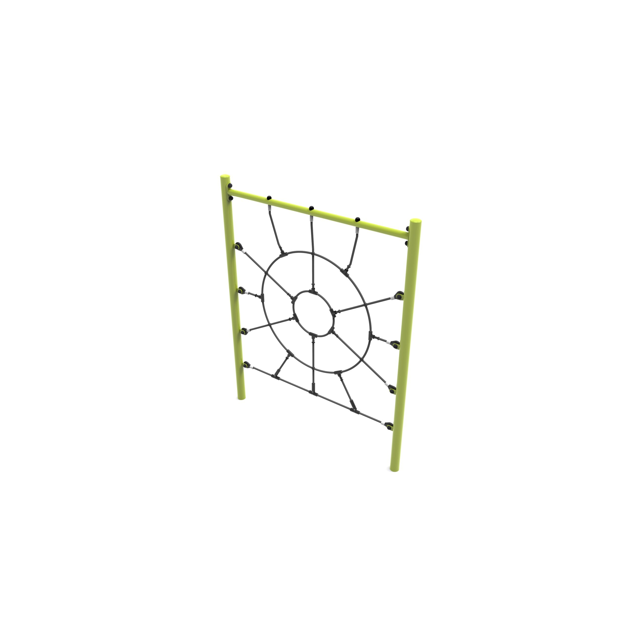 Kletterwand Spinnennetz aus Seilen Ansicht 2