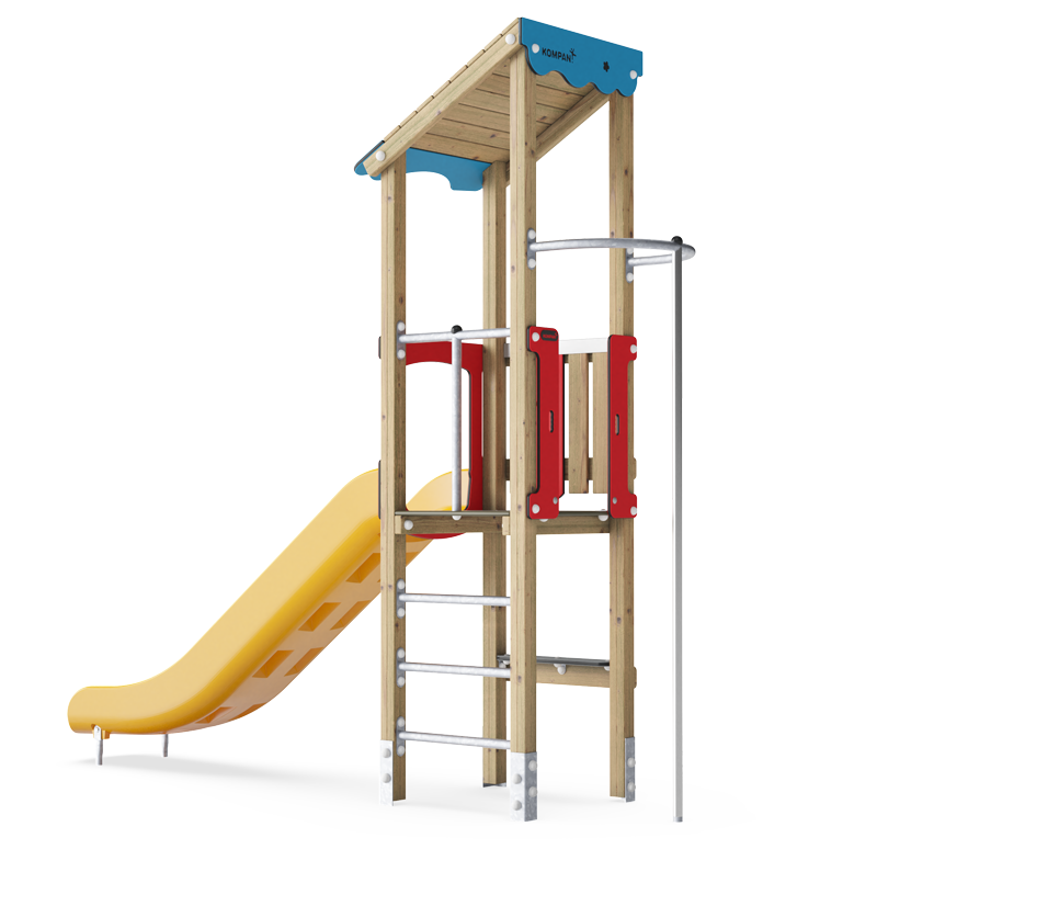 Spielturm mit Rutschstange KPW101301 Ansicht 3