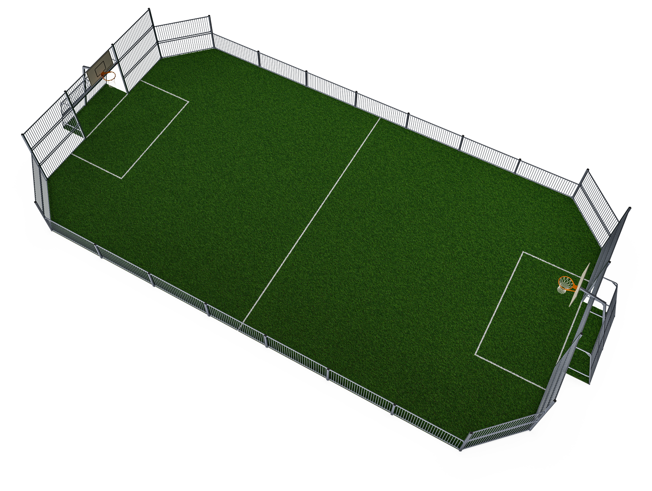 MUGA, 12 x 24m, Stahl FRE600101 Ansicht 3