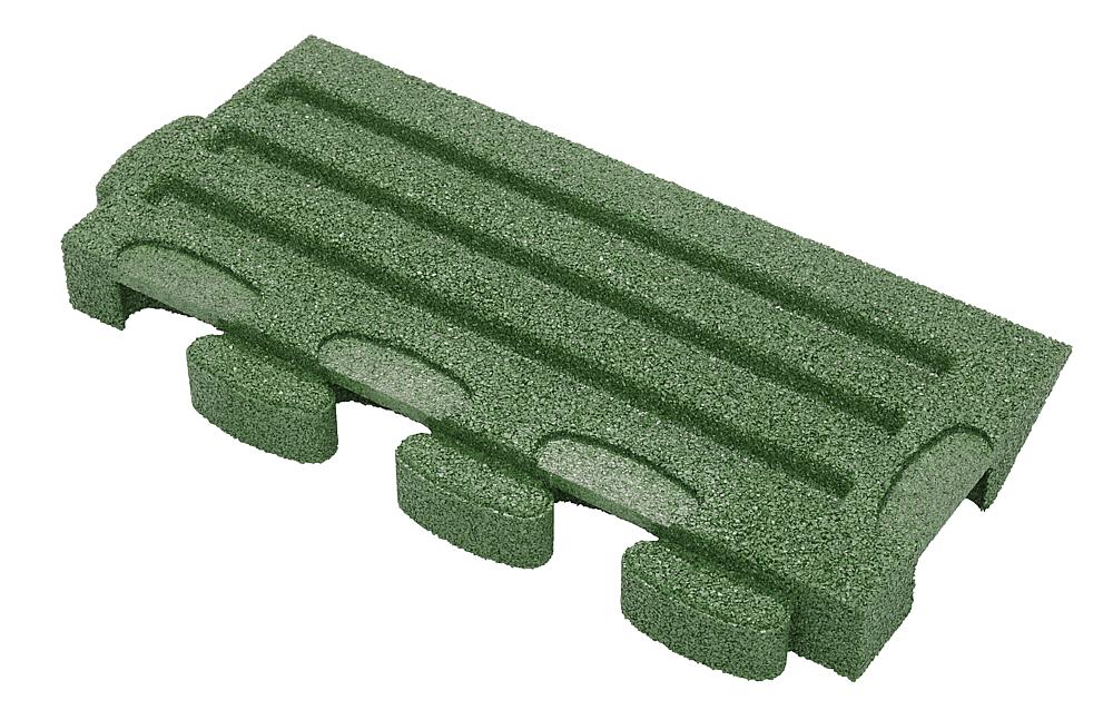 Puzzle Mat 3D Randplatte angeschrägt mit Zwischenelement 60 mm grün Ansicht 5