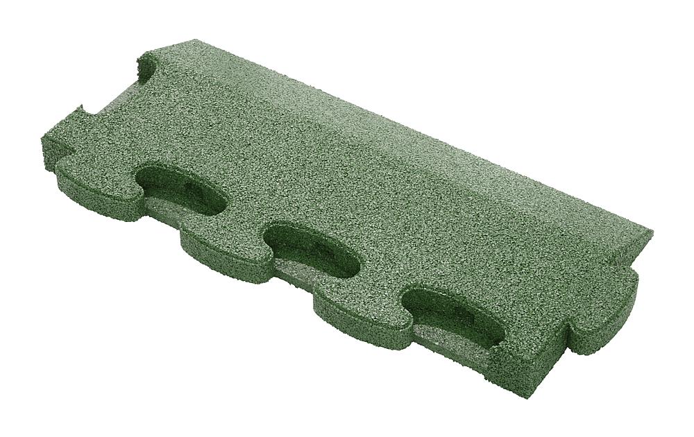 Puzzle Mat 3D Randplatte angeschrägt mit Zwischenelement 45 mm grün Ansicht 4