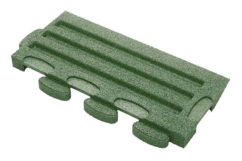 Puzzle Mat 3D Randplatte angeschrägt mit Zwischenelement 45 mm grün Ansicht 5