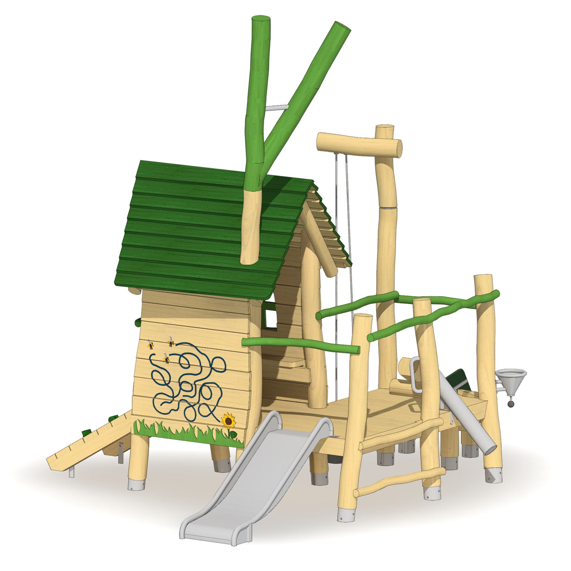 Minispielanlage Waldhaus Ansicht 4