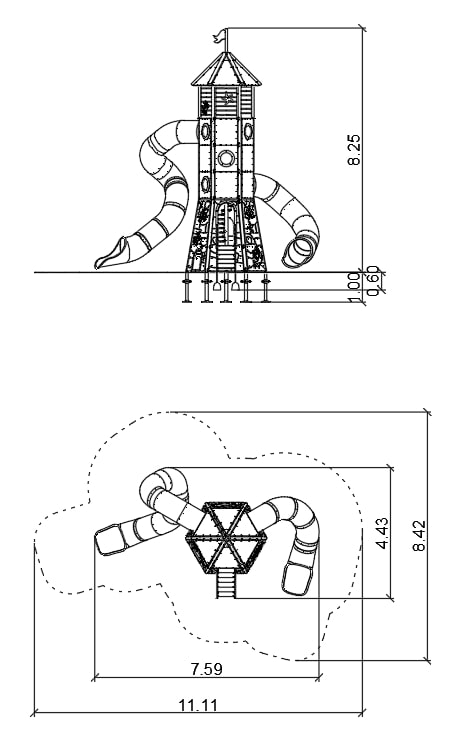 Leuchtturm – Bergfried Ansicht 4