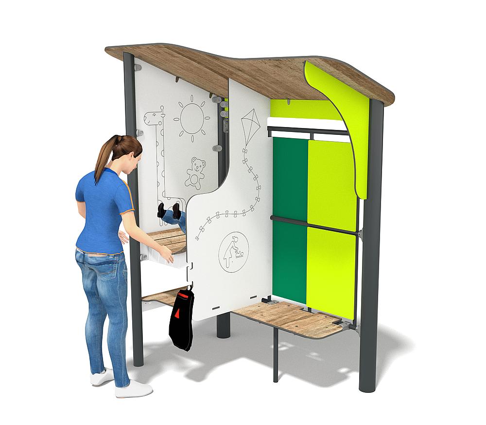 Urbaniq Pavillon klein mit Wickeltisch Ansicht 4