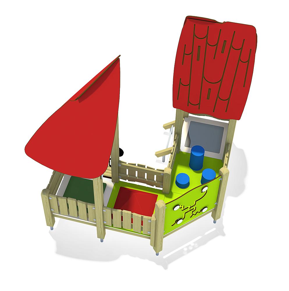 Indoorspielanlage Kombination 01 Ansicht 4