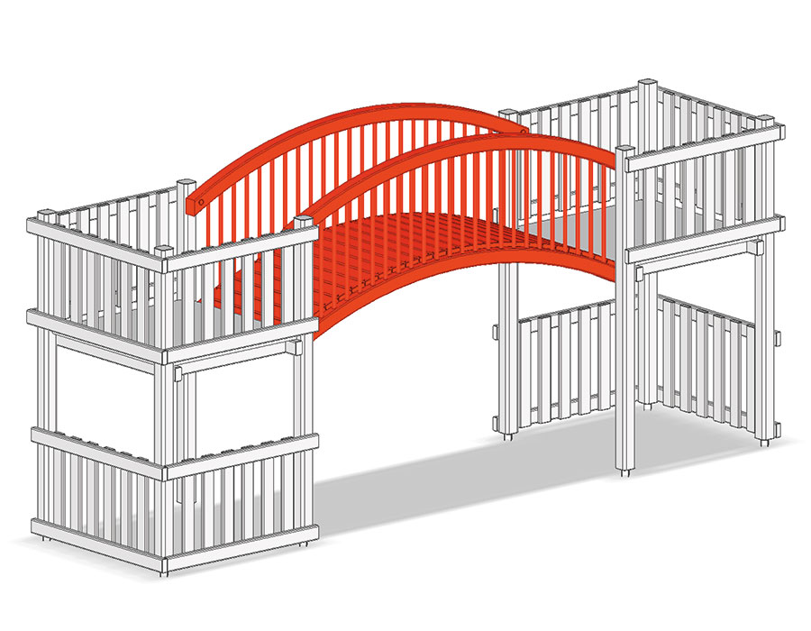 Bogenbrücke Ansicht 2