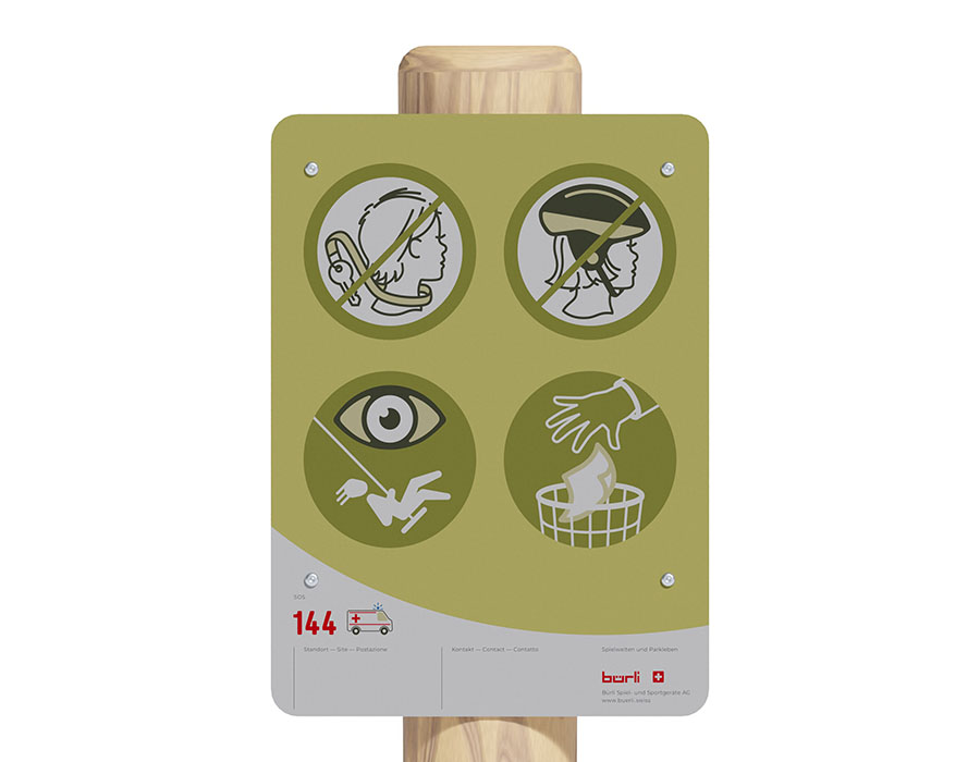 Spielplatztafel Standard Ansicht 2