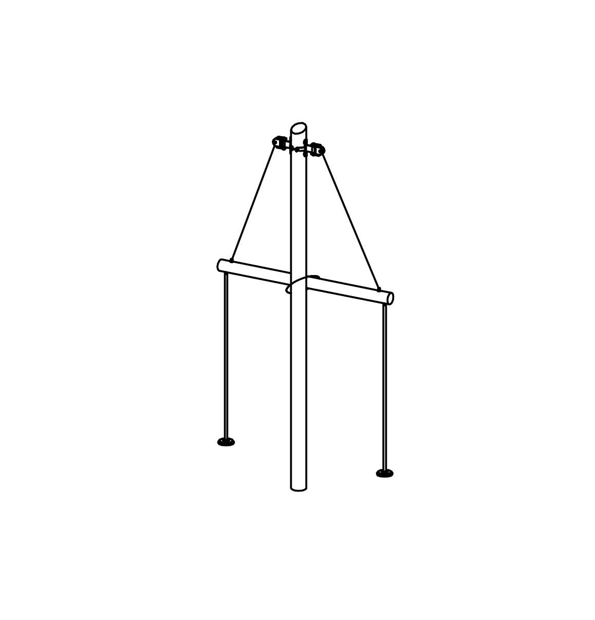 Mastkreuzpendel Ansicht 2
