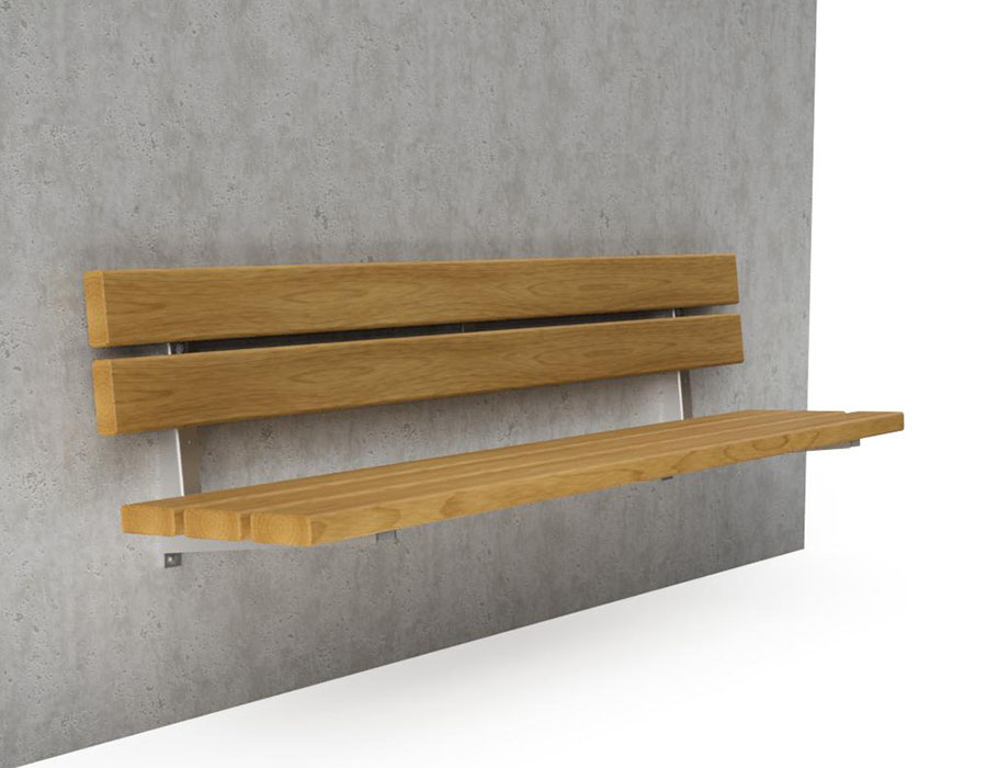 Parkbank Wandmontage Sedero Kiefer Ansicht 3