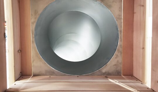 bimbox Wurmturm S2 mit Edelstahl Röhrenrutsche Ansicht 4