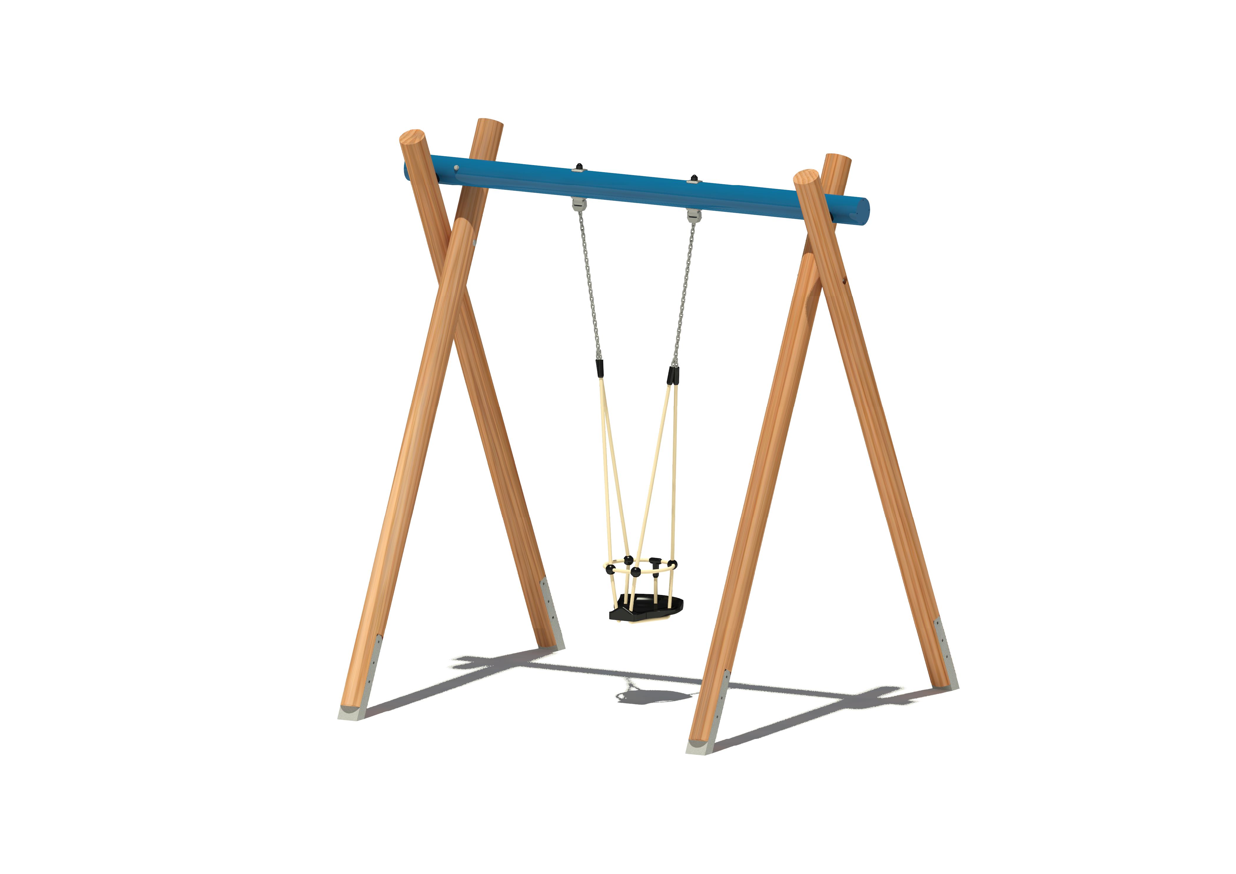 Rundholzschaukel 5110, 1-sitzig Ansicht 2