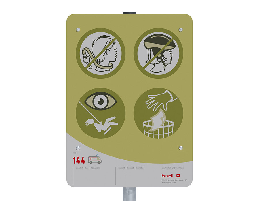 Spielplatztafel Standard Ansicht 2