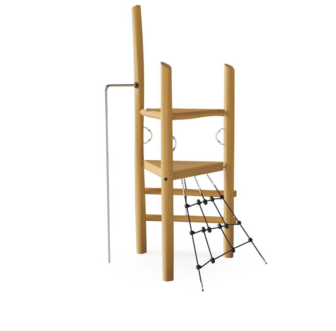 Kletterturm mit Rutschstange NRO1005 Ansicht 2