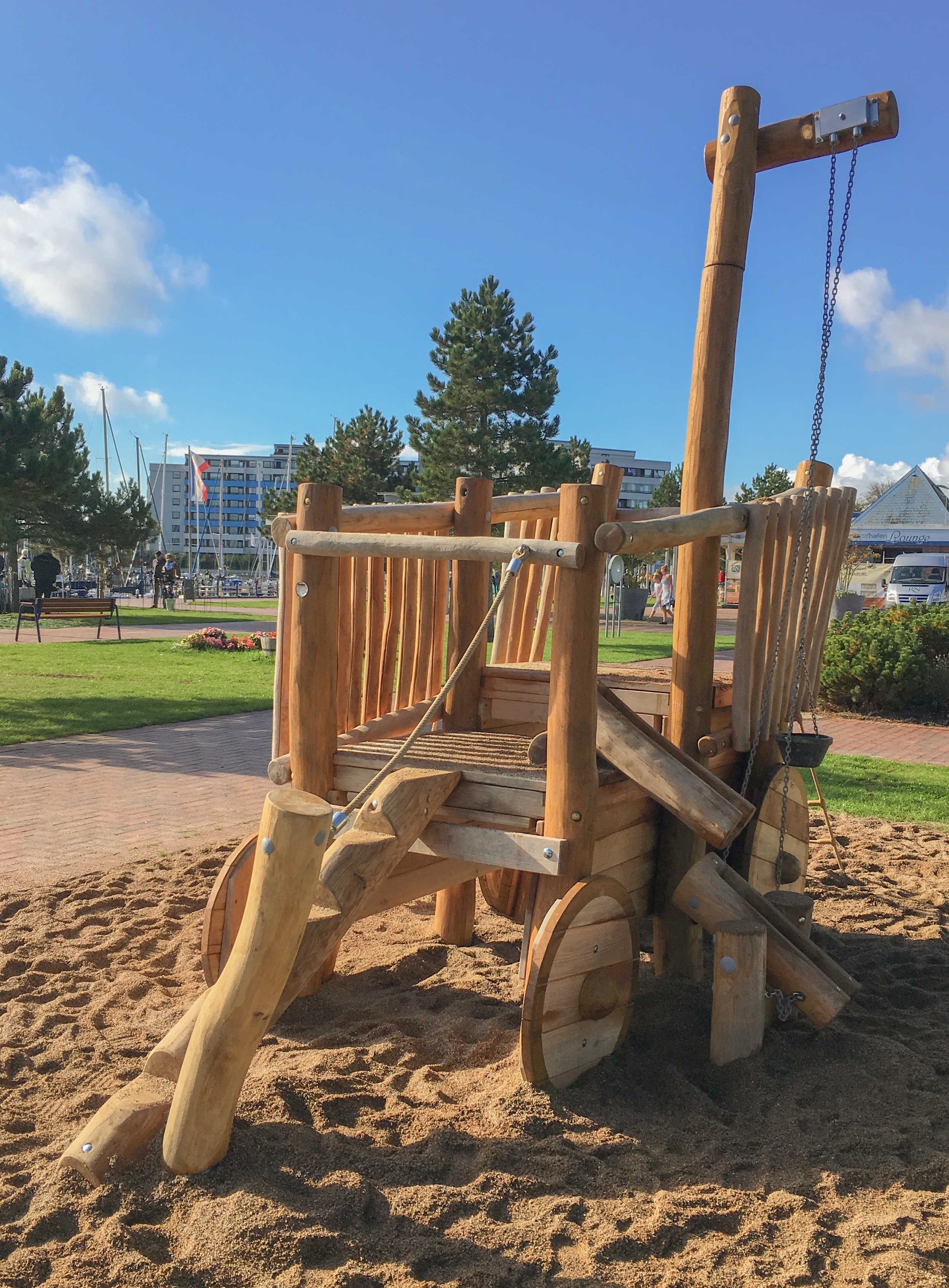 Heuwagen mit Holzrädern Ansicht 6