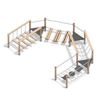 Playparc Frisia Balancieranlage „Kombination D“ Ansicht 2
