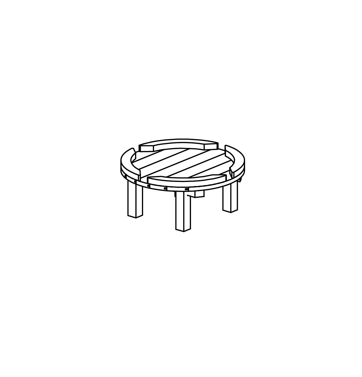 Matschtisch rund Ansicht 2