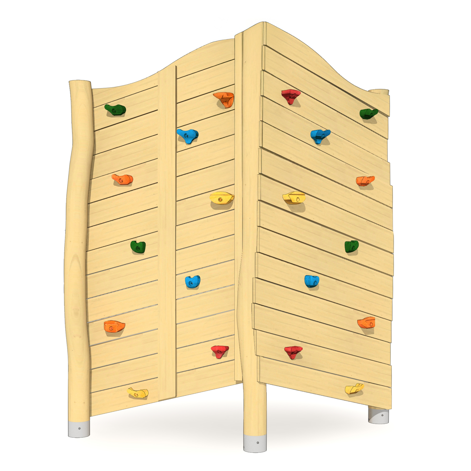 Felsen-Kletterwand 2-teilig Ansicht 2