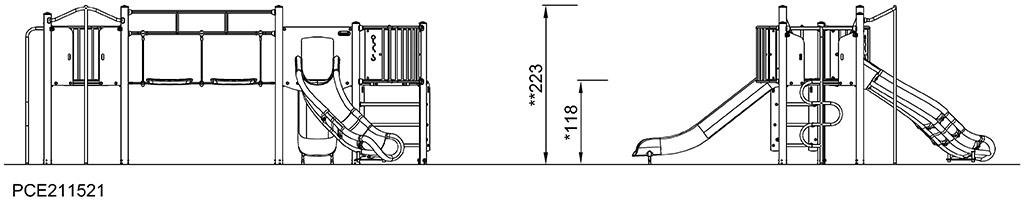 2-Turm-Spielanlage Komodo PCE211521 Ansicht 6
