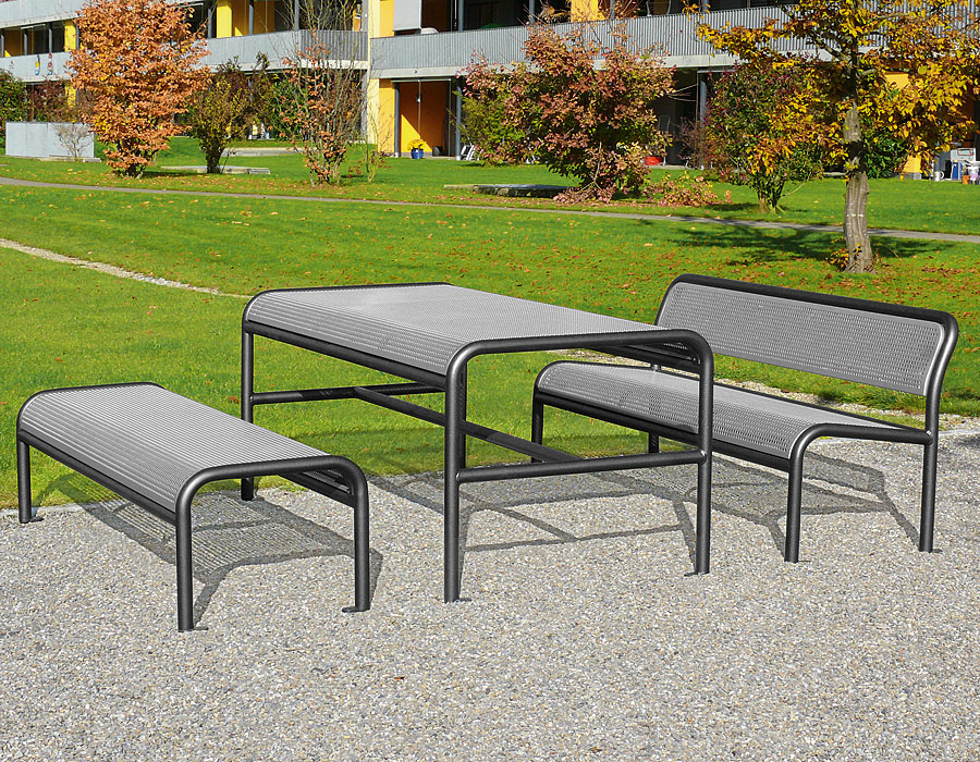Parktisch Metall Ansicht 3