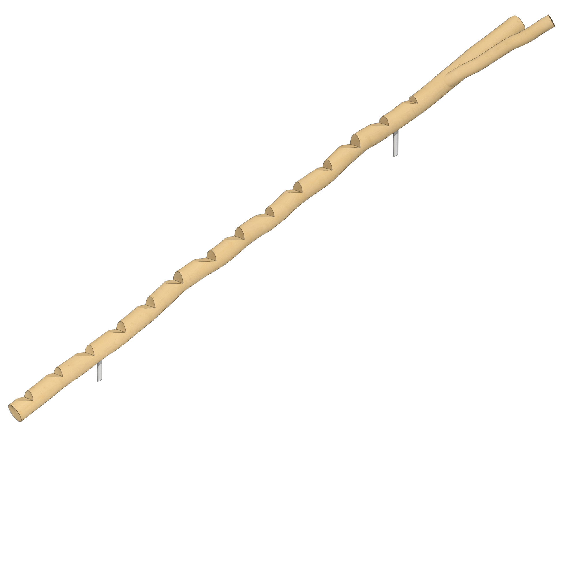 Stammtreppe mit Gabel 6m Ansicht 2