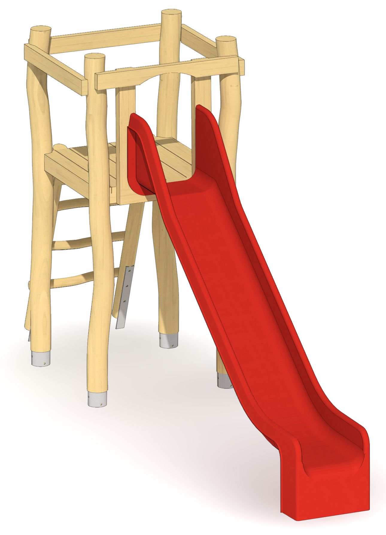 Turm mit GFK-Rutsche Ansicht 2