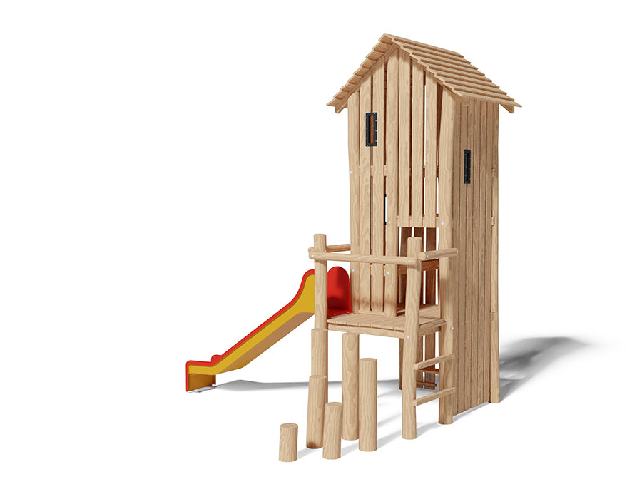 Spielhaus auf Stelzen Ansicht 3