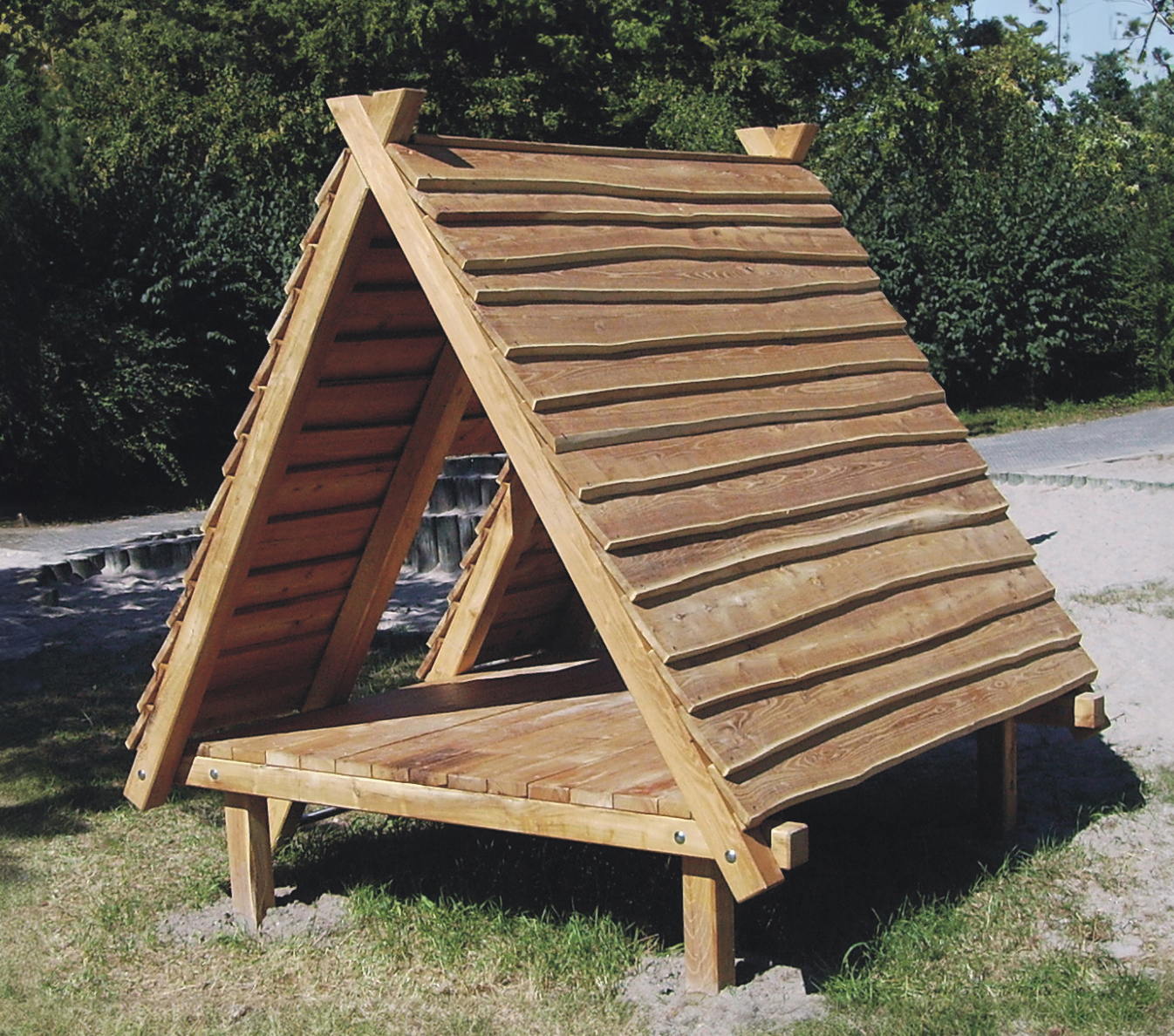 Holz-Zelt Ansicht 2